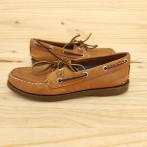 Sperry Women's Classic Boat Shoes Sz 6.5 Brown Leather Chic Outdoor Deck Loafers